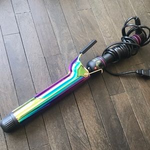 Hot tools rainbow curling iron extended barrel